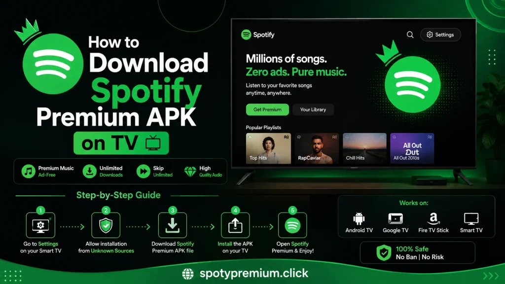 How to Download Spotify Premium APK on TV